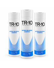 TR·10 Natural Balancing Shampoo – zestaw 3 szt. | Kuracja pielęgnacyjna do włosów