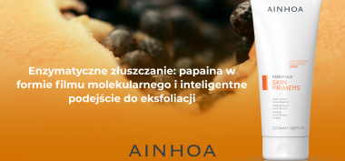 Enzymatyczne złuszczanieL papaina w formie filmu molekularnego i inteligentne podejście do eksfoliacji
